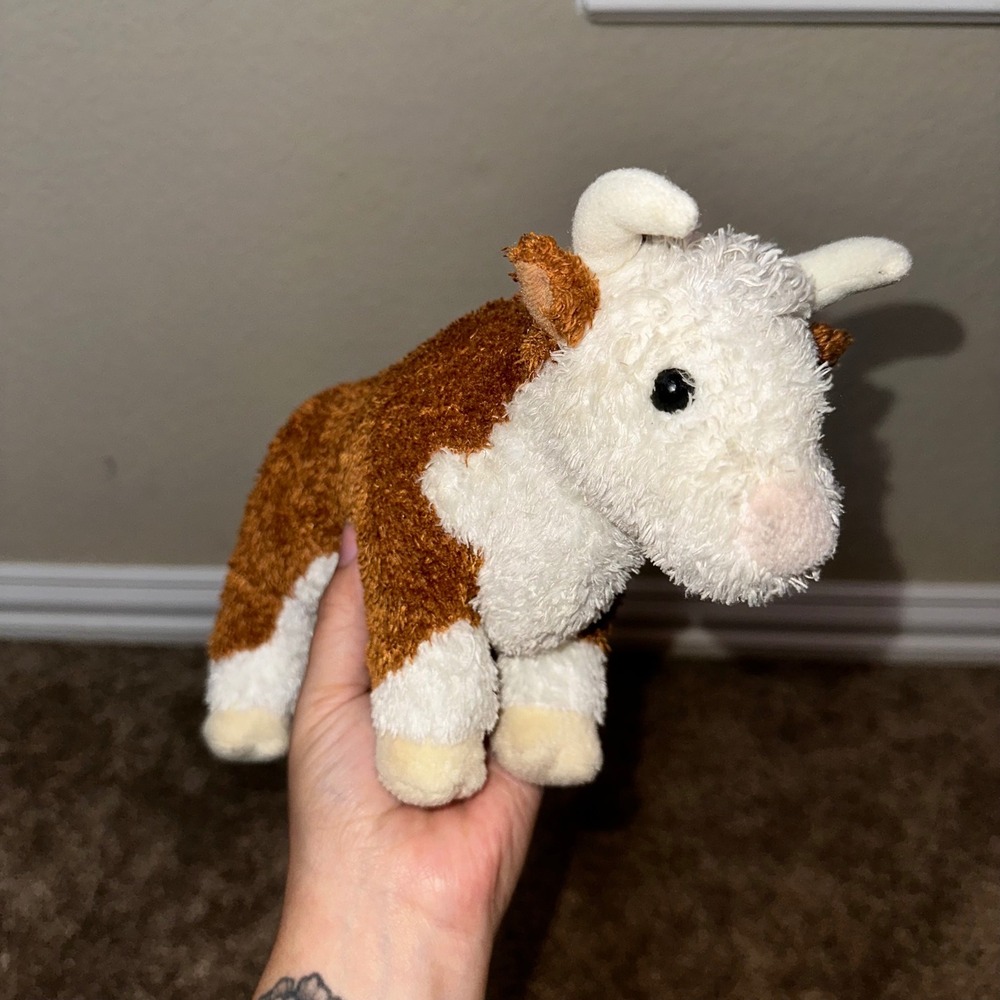 Douglas Cuddle Toys Tumbleweed Bull Plush Stuffed Animal Standing Farm Toy